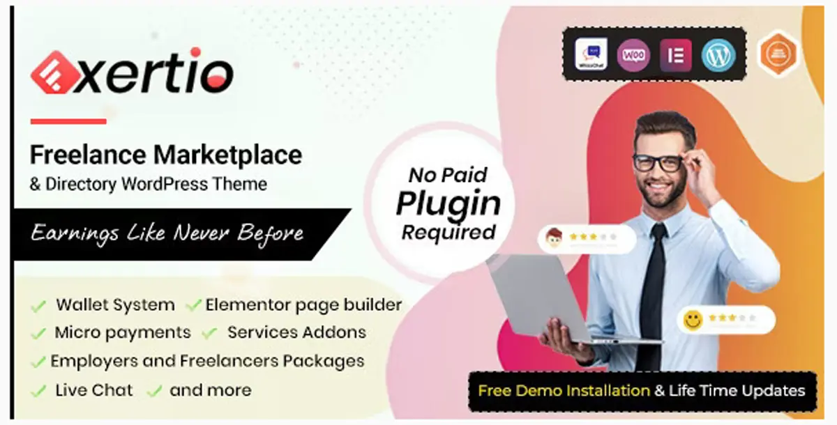 Exertio - Freelance Marketplace WordPress Theme 1.3.2