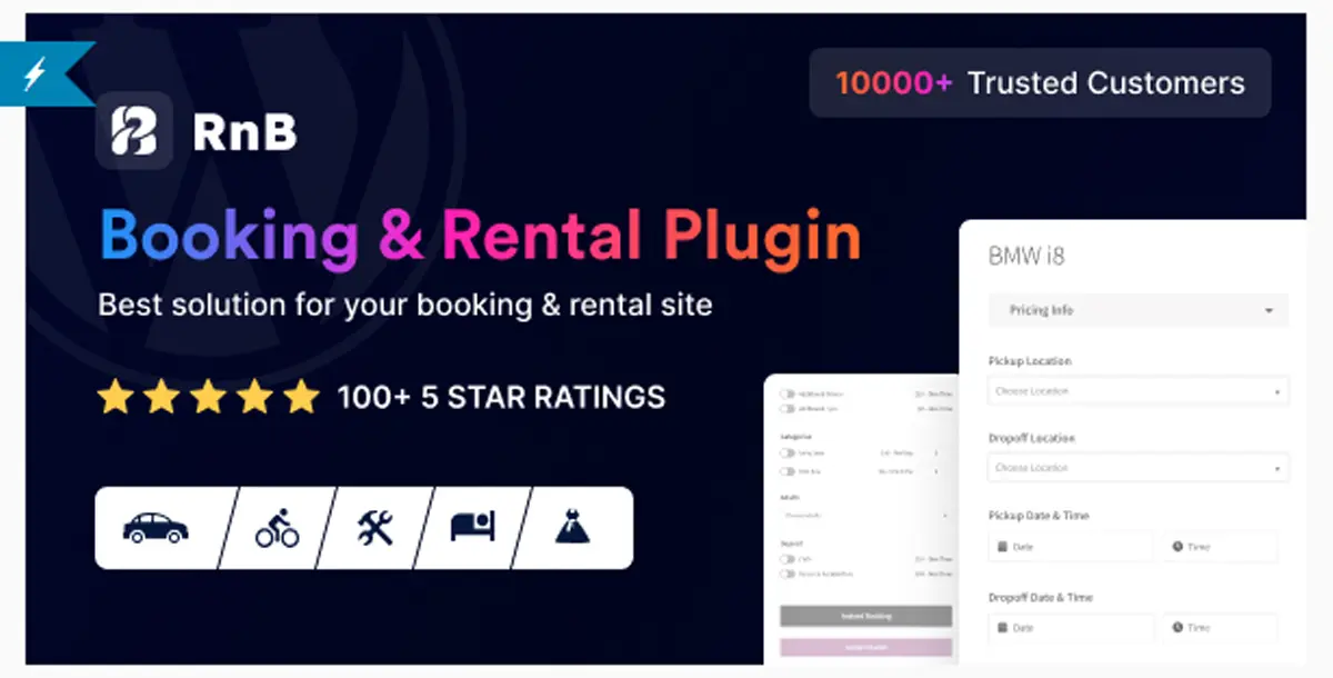 (Update Support) RnB - WooCommerce Booking & Rental Plugin