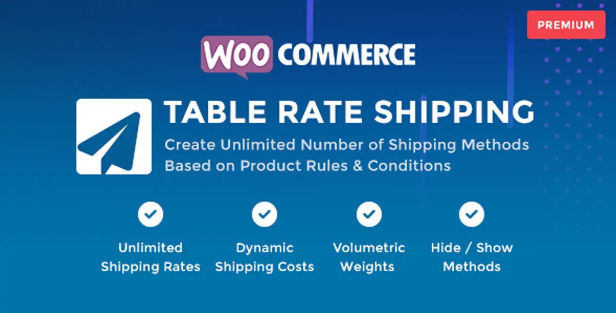 (Update Support) WooCommerce Table Rate Shipping