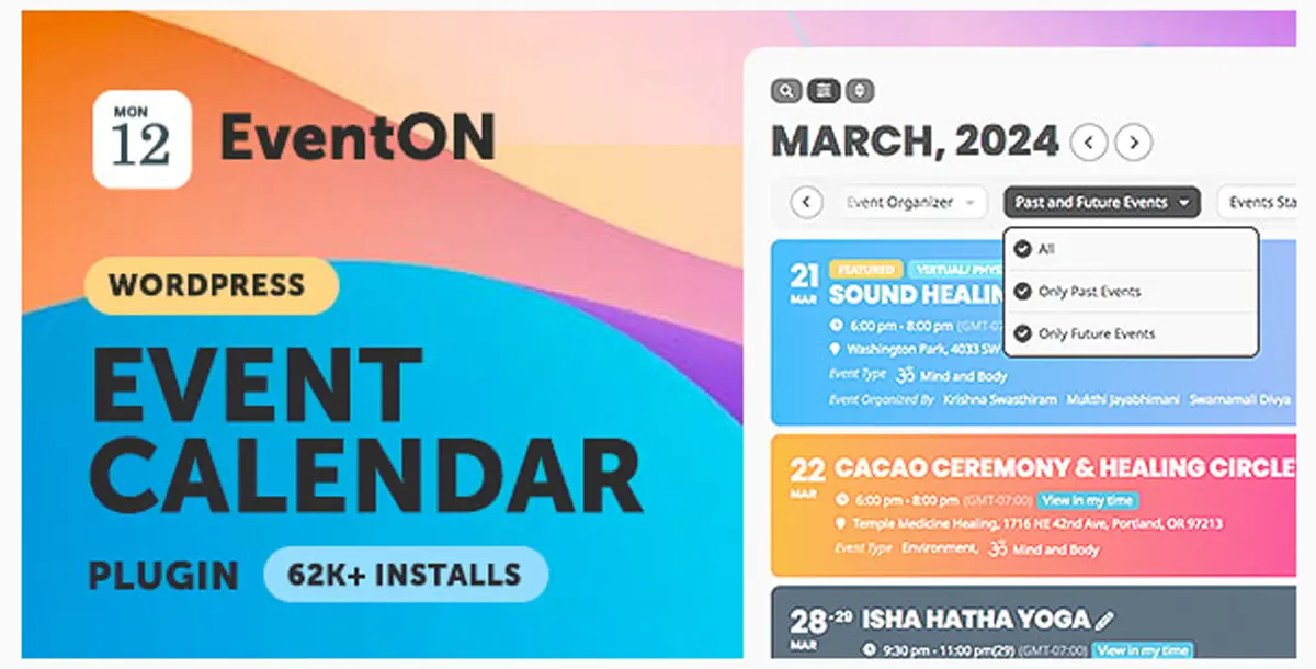 EventON - WordPress Virtual Event Calendar Plugin 4.9.10